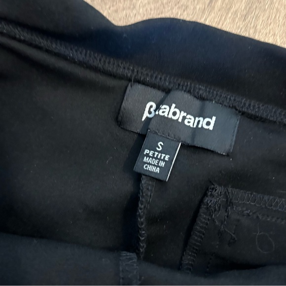 Betabrand Black pointe knit half wrap skirt with pants underneath small petite - Picture 4 of 8